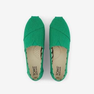 TOMS Women's Vibrant Green Flats